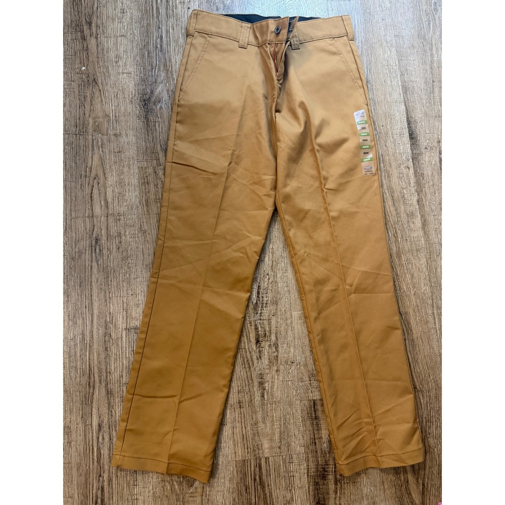 Dickies Skateboarding Slim Fit Flex Pants Mens 30x30 Desert Sand Brown NWT